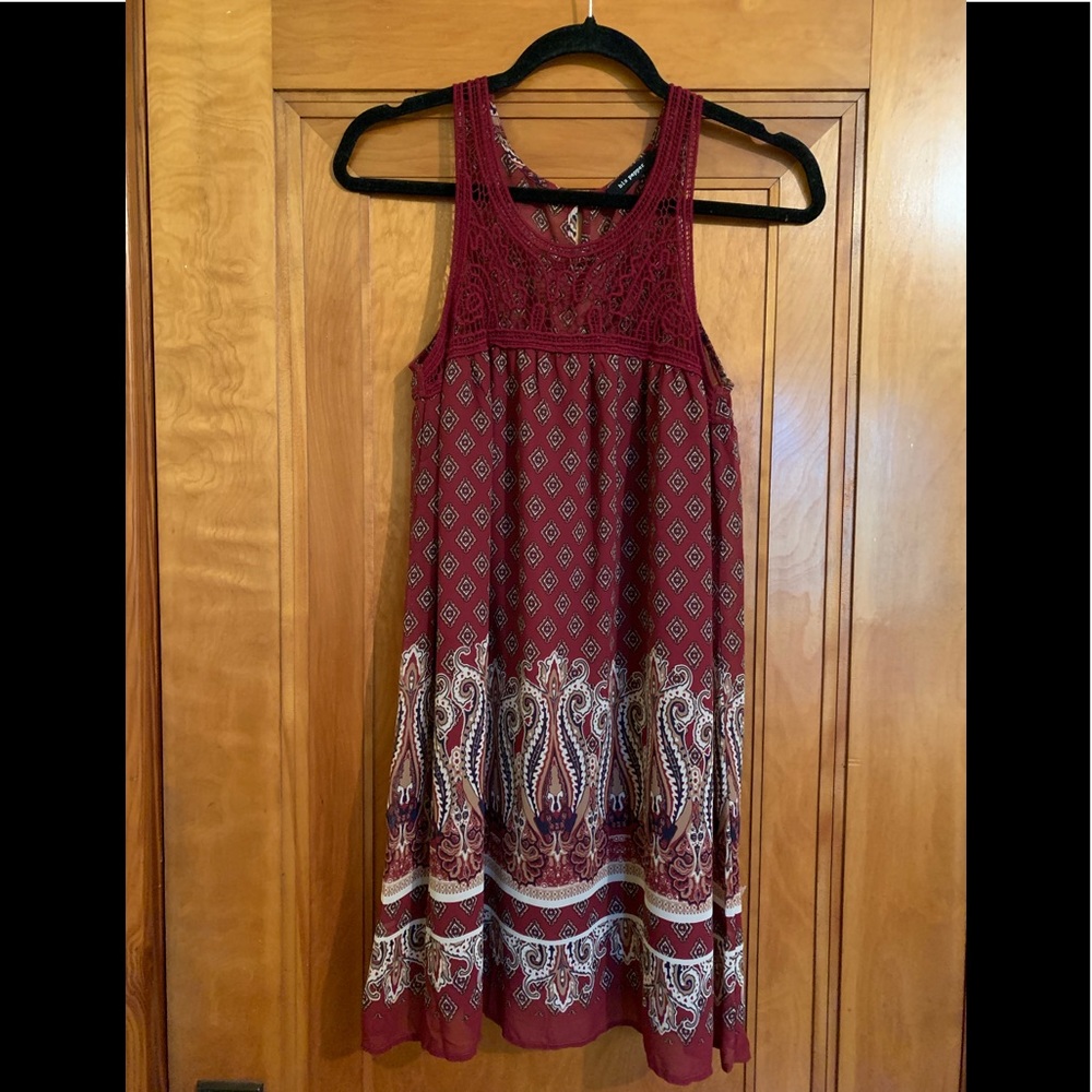 blue pepper short sleeveless dress
